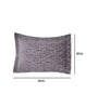 Grey Floral 400 TC 20X30 Inches Pillow Sham (Set of 2) Grandeur Collection