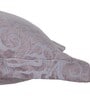 Grey Floral 400 TC 20X30 Inches Pillow Sham (Set of 2) Grandeur Collection