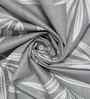 Grey Floral 400 TC Cotton Queen Flat Bedsheet with 2 Pillow Covers Essential Collection