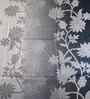 Grey Floral 400 Tc Cotton Single Bedsheet With 2 Pillow Covers