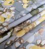 Grey Floral 400 TC Cotton Superking Size Bedsheet With 2 Pillow Covers Threads Nature Collection