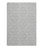 Grey Floral Microfibre 4 ft x 6 ft Hand Tufted Carpet