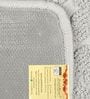 Grey Microfibre Damasc 5 x 7 Feet Hand Tufted Carpet