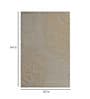 Grey Floral Polyester 5 ft x 7 ft Hand Tufted Carpet