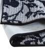 Grey Floral Polyester AntiSkid Bathmat