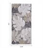 Grey Floral Polypropylene 5 ft x 2.5 ft Machine Made Runner