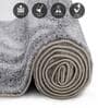 Grey Floral Polypropylene 5 ft x 2.5 ft Machine Made Runner