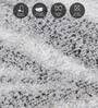 Grey Floral Polypropylene 5 ft x 2 ft Machine Made Runner