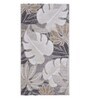 Grey Floral Polypropylene 5 ft x 2 ft Machine Made Runner