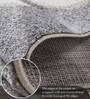 Grey Floral Polypropylene 5 ft x 2 ft Machine Made Runner
