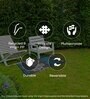 Grey Floral Polyproylene 4 ft x 6 ft Machine Made Picnic Mat