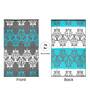 Grey Floral Polyproylene 4 ft x 6 ft Machine Made Picnic Mat