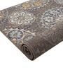 Grey Floral PP Heatset 4 x 6 Feet  Machine -Made Carpet