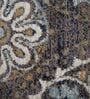 Grey Floral PP Heatset 5 x 7 Feet  Machine -Made Carpet