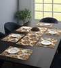 Dexter (18x13) Beige Polyester (Set of 7) Table Linen Set
