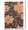 Grey Floral Wool 4 ft x 6 Hand Tufted Carpet