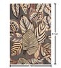 Grey Floral Wool 4 ft x 6 Hand Tufted Carpet