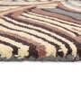 Grey Floral Wool 4 ft x 6 Hand Tufted Carpet
