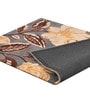 Grey Floral Wool 4 ft x 6 Hand Tufted Carpet