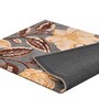Grey Floral Wool 6 ft x 9 ft Hand Tufted Carpet