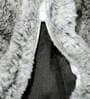 Grey Fluffy Fur Polyester Single Duvet Covers Folklore Collection