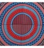Red Geometric 200 TC Cotton Double Queen Sized Bedsheet With 2 Pillow Covers