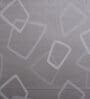 Grey Geometric 400 TC Cotton Single Bed Size Flat Bedsheet With 2 Pillow Covers