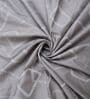 Grey Geometric 400 TC Cotton Single Bed Size Flat Bedsheet With 2 Pillow Covers
