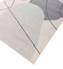 Grey Geometric 4X6 Machine Made Carpet