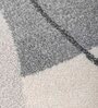Grey Geometric 4X6 Machine Made Carpet