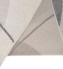 Grey Geometric 4X6 Machine Made Carpet