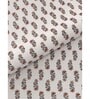 Brown Traditional 600 Tc Cotton Double King Sized Bedsheet With 2 Pillow Covers