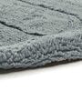 Grey Geometric Cotton 19x27 Inches AntiSkid (Set of 2) Bath Mats