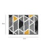 Grey Geometric Microfibre 32x20 Inches Super Soft Bath Mat