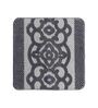 Grey Traditional Microfibre 19x27 Inches AntiSkid (Set of 2) Bath Mats