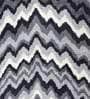 Grey Zig Zag Polyester AntiSkid Bathmat