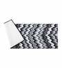 Grey Zig Zag Polyester AntiSkid Bathmat