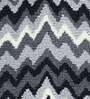 Grey Geometric Polyester AntiSkid Bathmat