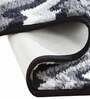 Grey Geometric Polyester AntiSkid Bathmat