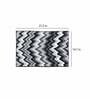 Grey Geometric Polyester AntiSkid Bathmat