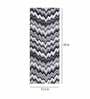 Grey Zig Zag Polyester AntiSkid Bathmat