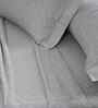 Grey Geometric Print 300 TC Cotton King Size Bed Sheet with 2 Pillow Covers 24 Collection