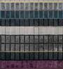 Grey Geometric Wool & Viscose 8 ft x 10 ft Hand Tufted Carpet