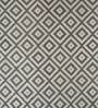 Grey Geometric Wool & Viscose 8 ft x 10 ft Hand Tuftted Carpet
