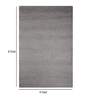Grey Geometric Wool 4ft x 6ft Hand Knotted Carpet