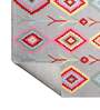 Grey Geometric Wool 4ft x 6ft Hand Tufted Carpet