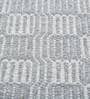 Grey Geometric Wool 6 X 9 ft Flat Weave Dhurrie