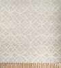 Grey Abstract Wool 8 ft x 10 ft Hand Tufted Carpet