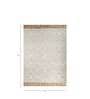 Grey Abstract Wool 8 ft x 10 ft Hand Tufted Carpet