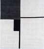Grey Geometric Wool 9 ft x 12 ft Hand knotted Carpet